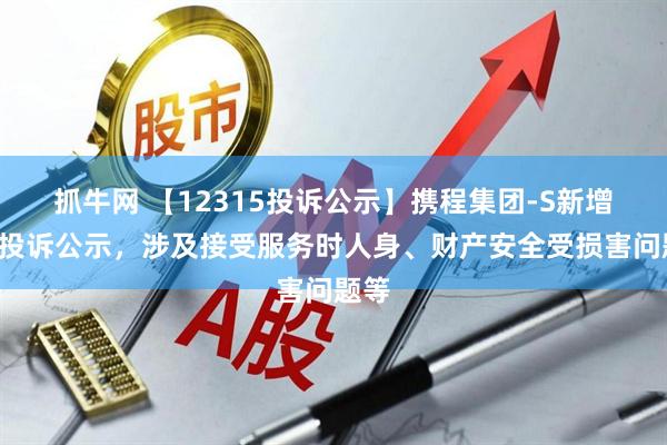 抓牛网 【12315投诉公示】携程集团-S新增7件投诉公示，涉及接受服务时人身、财产安全受损害问题等